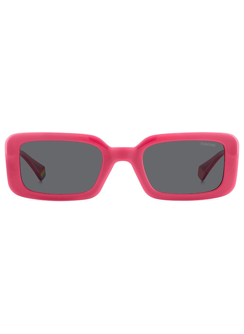 Polaroid Women's Polarized Rectangular Sunglasses - Pld 6208/S/X Pink Millimeter - Lens Size: 52 Mm  - Image 3