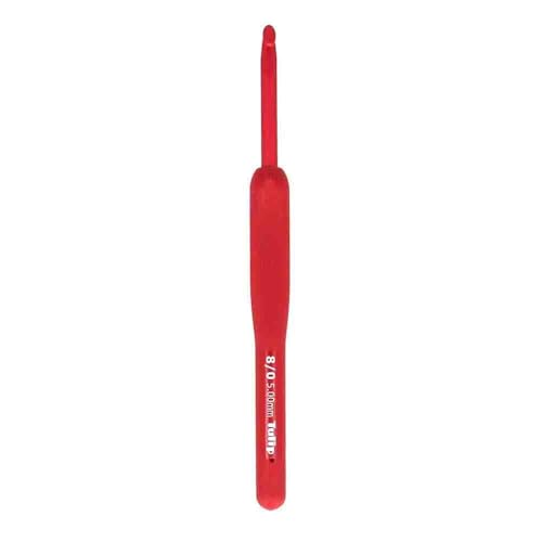 Tulip Etimo Red Crochet Hook SoftGrip 500mm 1pc - Image 1
