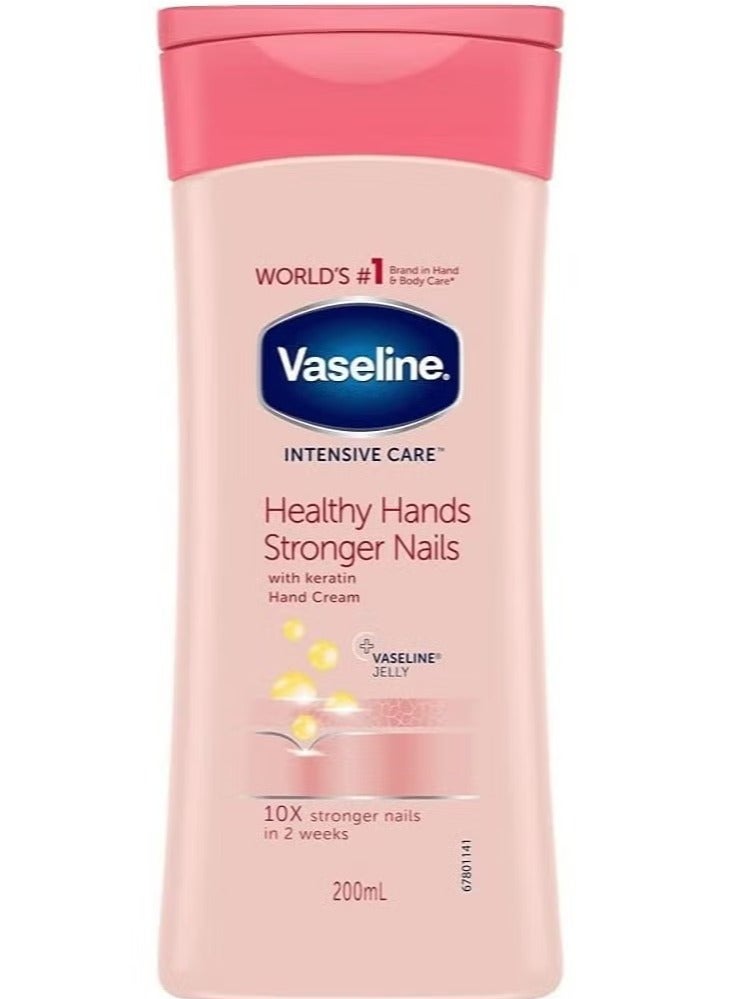 فازلين كريم فازلين للعناية المركزة بالأظافر واليدين بالكيراتين شفاف 200 مل