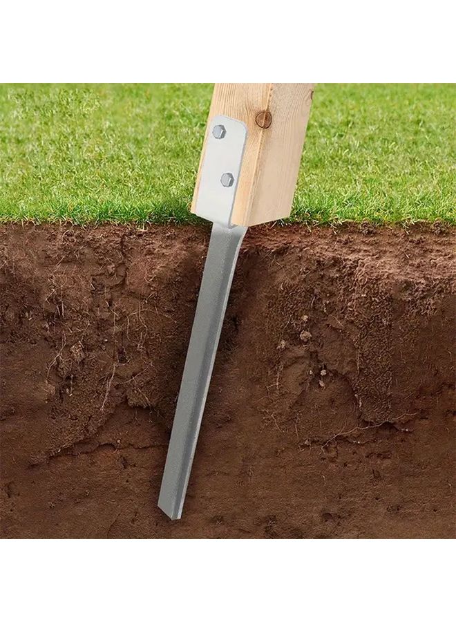 4pcs Heavy Duty Galvanized Steel Ground Anchors Rust Proof Post Reinforcement - Image 5