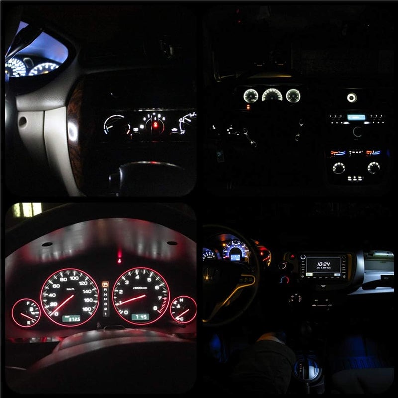WLJH 10x White T4.2 Neo Wedge LED 3030 Chipset 10mm Base Car Instrument Cluster Dashboard Bulbs - Image 5