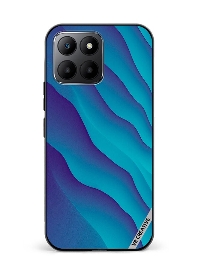 VR CREATIVE Protective Case Cover For Honor 70 Lite Blue Abstract Design Multicolour - Image 1