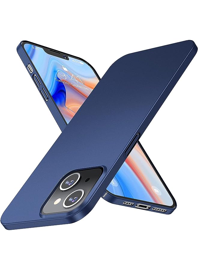 Raxoom Glass Case Ultra Hybrid Transparent Clear Protective Case Cover designed for iPhone 13 Pro 2021 -Blue