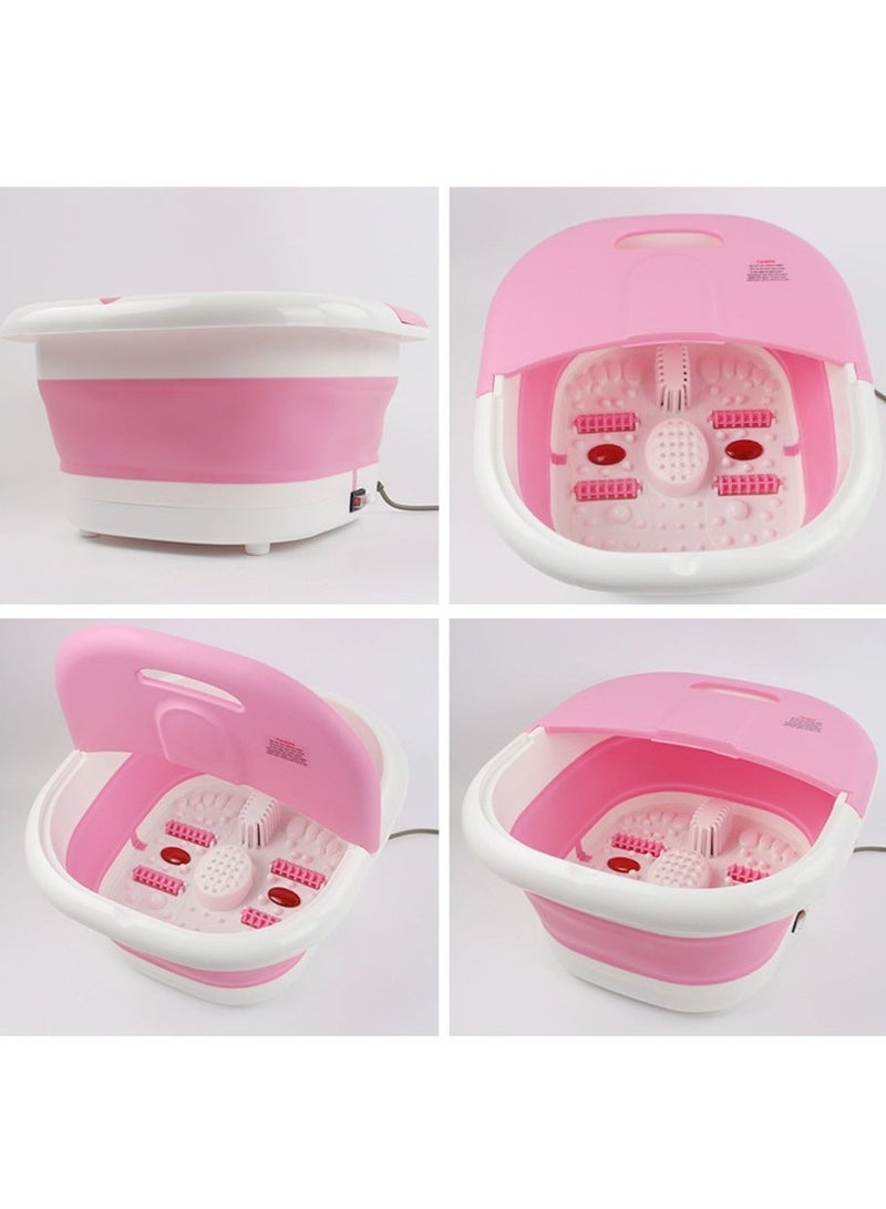 Leon Home Portable Electric Foot Spa Tub - Foldable Heated Bath with Roller Massager - Image 2
