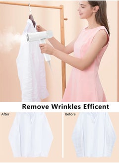 Lofans 2 in 1 Garment Steamer 1300W Foldable Steam Iron with High Steam Volume, Handheld Portable Steamer Clothes GT306 Fold-White  - Image 2