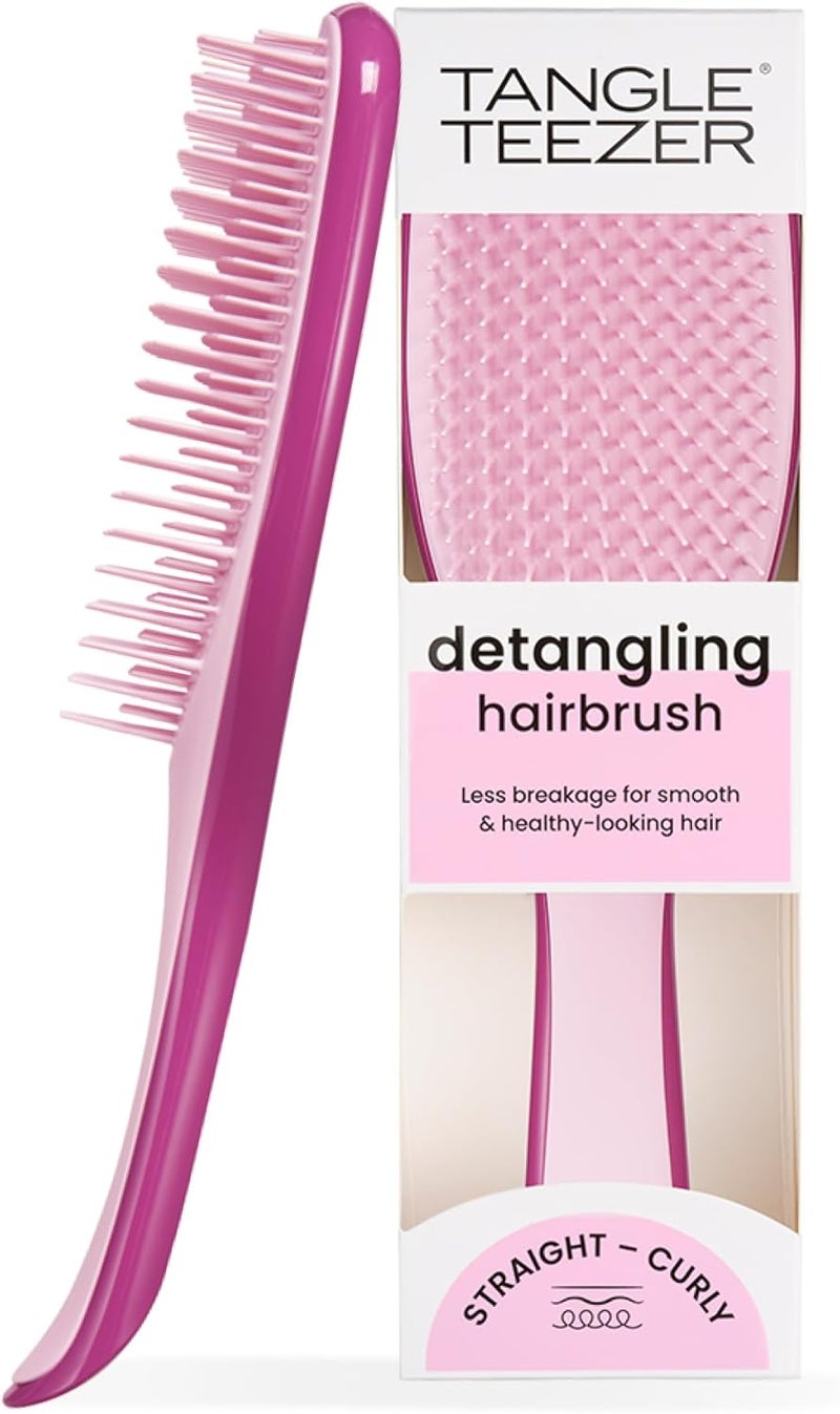 TANGLE TEEZER All territory compatible build The Ultimate Detangler Hairbrush | For Wet & Dry Hair | Detangles All Hair Types | Reduces Breakage, Eliminates Knots | Two-Tiered Teeth & Comfortable Handle | Raspberry Rouge Global production standard crafted - Image 1