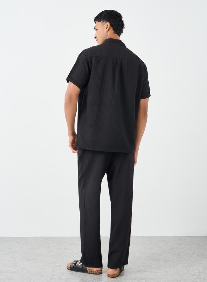 Styli Men Solid Oversized Shirt and Pants Co-Ords - Image 4
