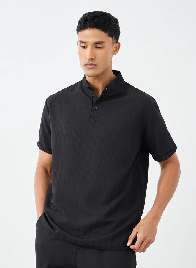 Styli Styli Men Solid Oversized Shirt and Pants Co-Ords