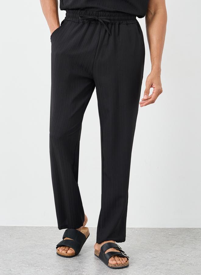 Styli Men Solid Oversized Shirt and Pants Co-Ords - Image 5