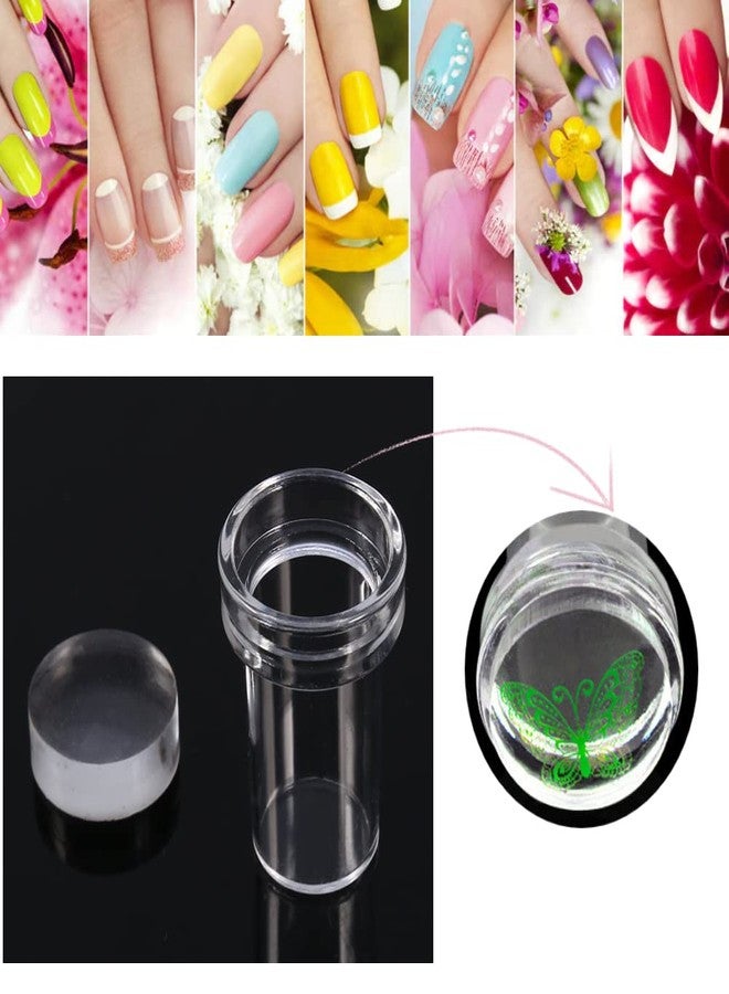 YOSOO Nail Art Stamp Kit, Clear Jelly Nail art Transparent Soft Stamper Manicure Print DIY Tools - Image 4