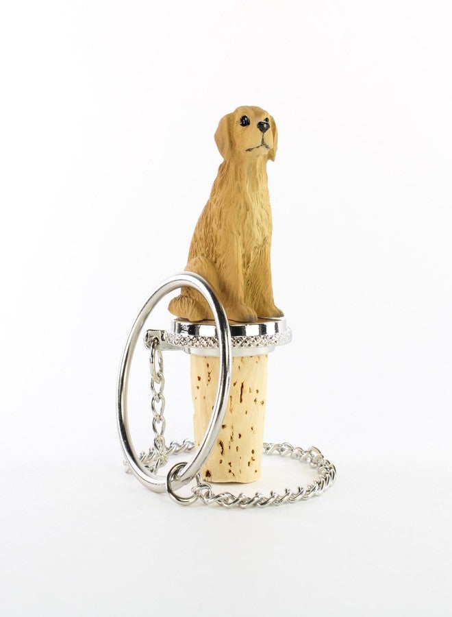 Conversation Concepts Golden Retriever Bottle Stopper (1.5"W x 2"H) - Image 1