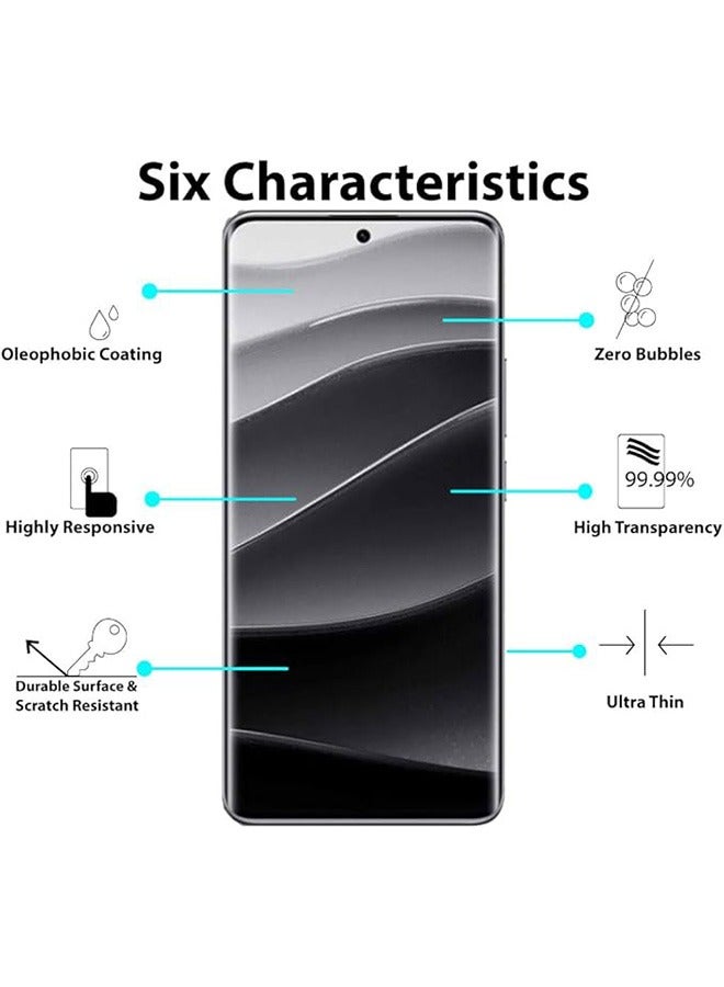 2 حزمة Xiaomi Redmi ملاحظة 14 برو + 5G حامي الشاشة ، 9H حامي شاشة الزجاج المقوى لـ Xiaomi Redmi ملاحظة 14 برو + 5G ، فيلم حارس الحافة المنحني 3D المتميز ، فيلم صديق للحالة ، فيلم مضاد للخدش (لاصق الحافة) - Image 2