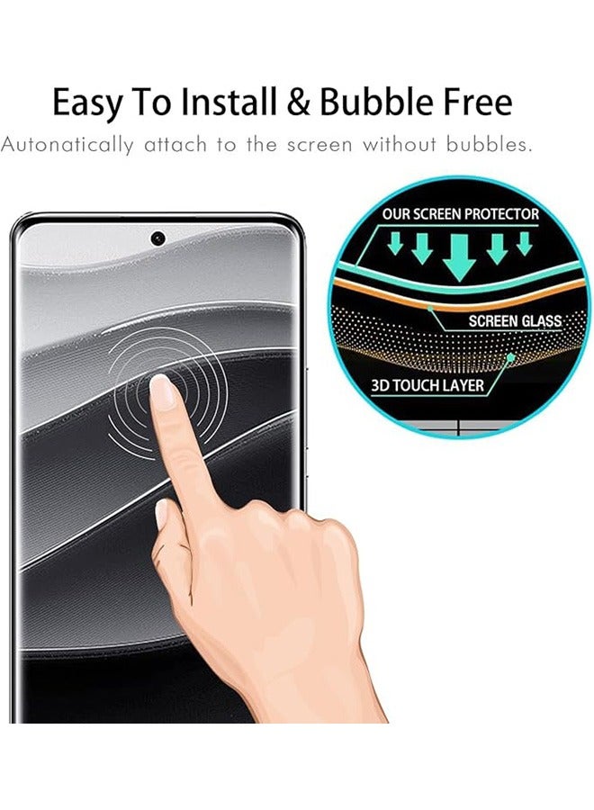 2 حزمة Xiaomi Redmi ملاحظة 14 برو + 5G حامي الشاشة ، 9H حامي شاشة الزجاج المقوى لـ Xiaomi Redmi ملاحظة 14 برو + 5G ، فيلم حارس الحافة المنحني 3D المتميز ، فيلم صديق للحالة ، فيلم مضاد للخدش (لاصق الحافة) - Image 3