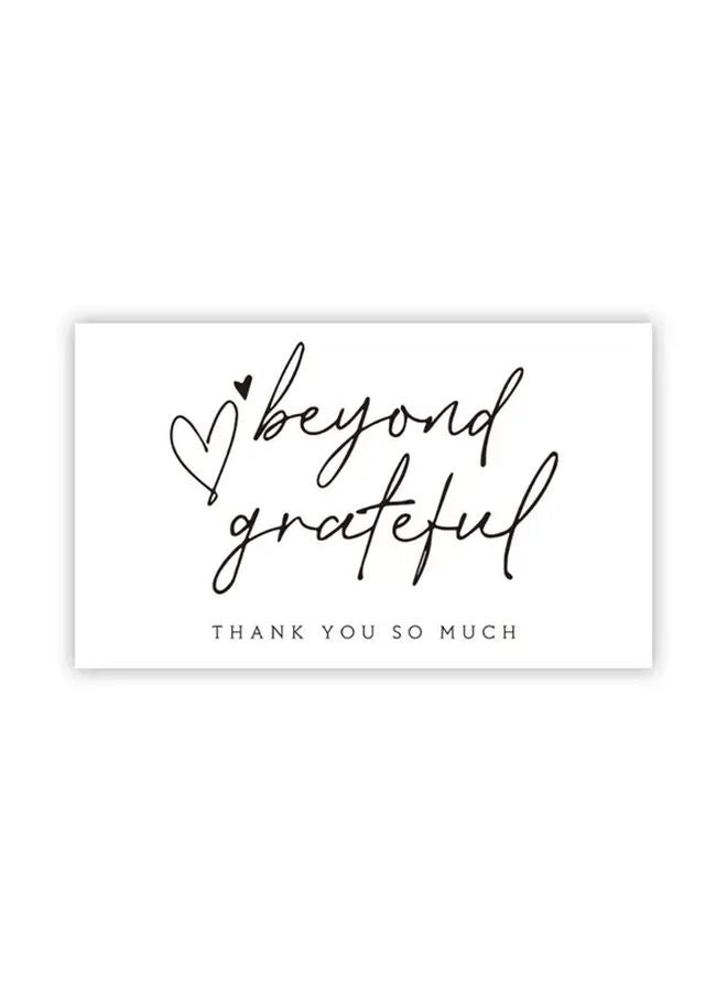 Pink Thank You Cards 30 Sheets Matte Finish Minimalist Design Small Business Supplies - Image 5