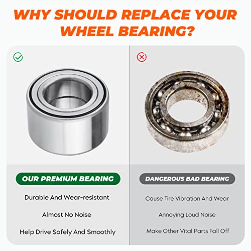 Magorfas Front Rear Wheel Bearing for Arctic Cat 1402-027 1402-809 Wildcat 1000 X 4X Alterra 400 500 700, for Kawasaki Teryx Teryx4 92045-0123, for Yamaha Grizzly Kodiak 93305-00602 - 2 Pcs - Image 2