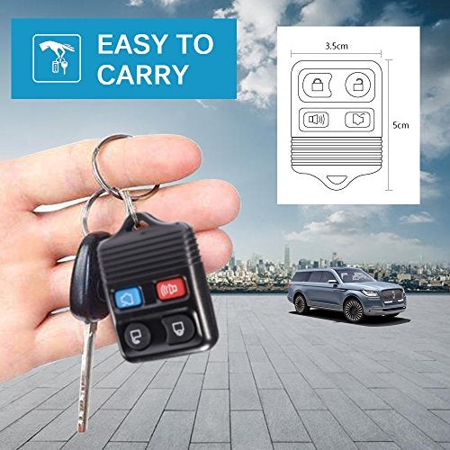 MICTUNING Keyless Entry Remote Control - Car Key Fob 4 Button Clicker Transmitter Replacement for Ford, Lincoln, Mercury, Mazda, Mustang Explorer Escape Expedition Focus Fusion Taurus (CWTWB1U345) - Image 5