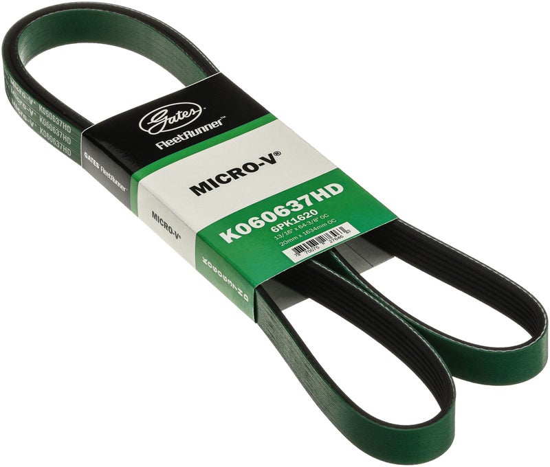 Gates K060637HD Fleet Runner Heavy Duty Micro V Serpentine Drive Belt - Image 2