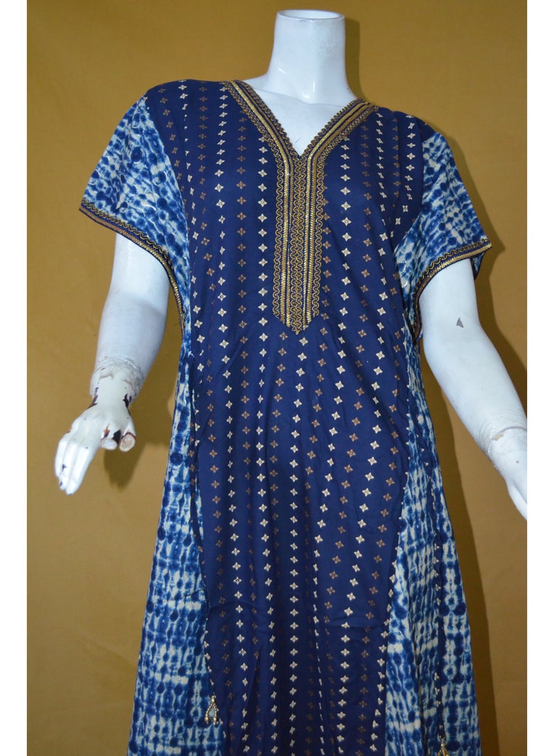 زينة جلابية نسائية أنيقة مطرزة – واسعة من الأسفل، بأكمام باتوينج، بشريط جانبي قابل للتعديل - Image 4