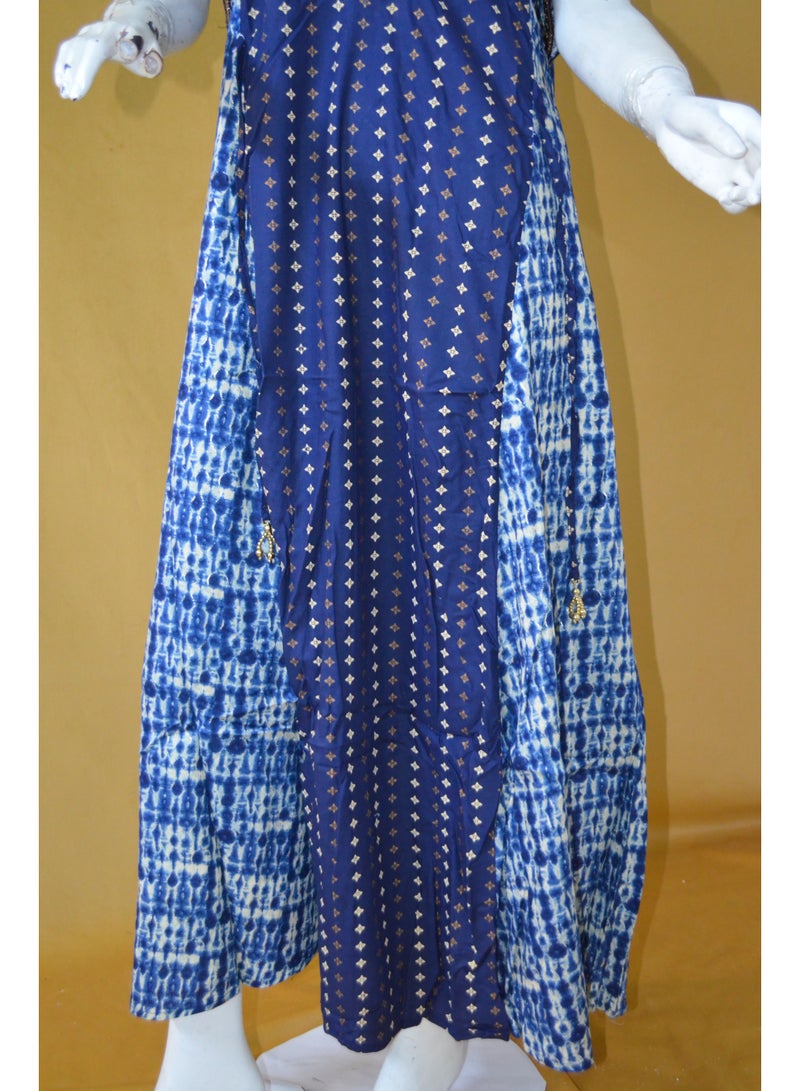 زينة جلابية نسائية أنيقة مطرزة – واسعة من الأسفل، بأكمام باتوينج، بشريط جانبي قابل للتعديل - Image 5