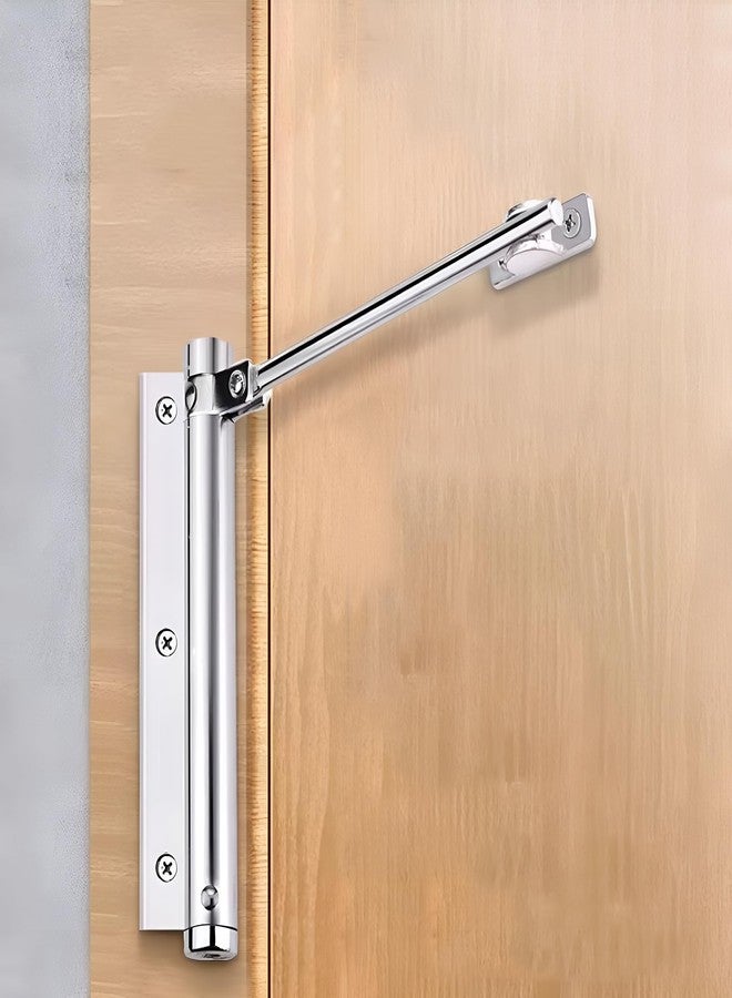 VOLMATE Household Door Closer - Stainless Steel Adjustable Auto Closing Door Spring for Fire Doors Mute Surface Mounted Design (Pack of 1) - Image 1