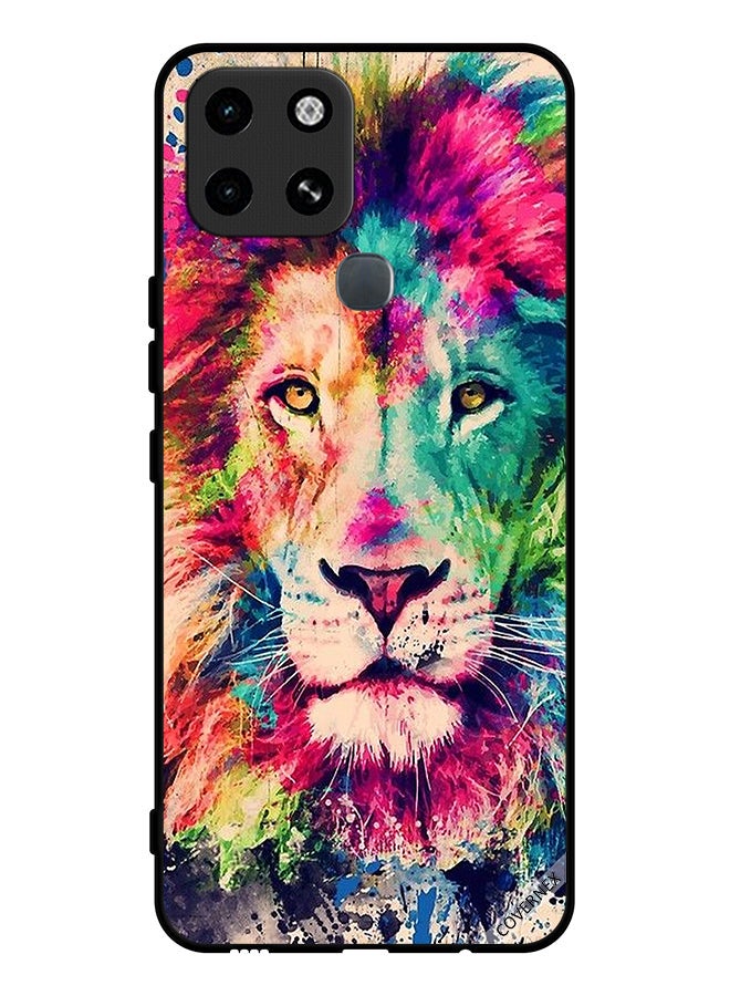 Covernex Protective Case Cover For Infinix Smart 6 Lion Paint Art - Image 1