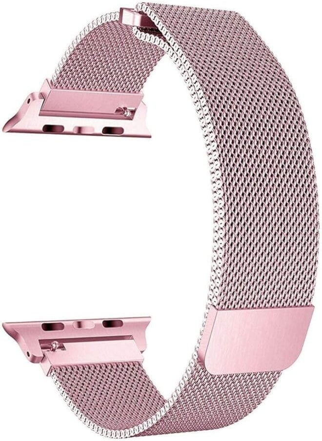 Generic - Generic Milanese Loop Watch Band for 42mm/44mm Apple Watch, Stainless Steel iWatch Replacement Strap - Rose Gold - 2724787900862 - Image 1