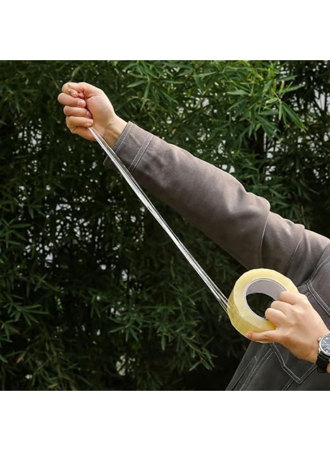 CRIMSON PACKERA 6-Pack Clear Adhesive Tape 70 Yard Roll for Packaging, Sealing & Office Use – Strong, Durable & Transparent – Made in Saudi Arabia - Image 2