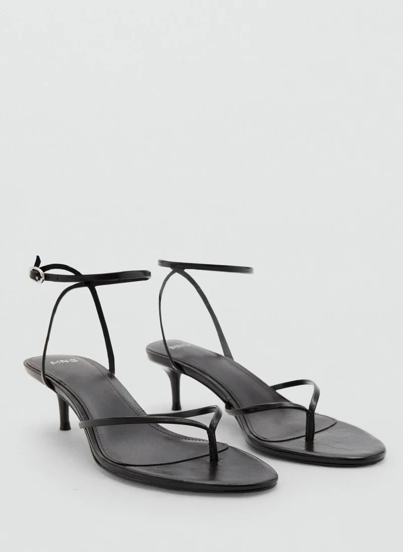 MANGO Strappy Heeled Sandals
