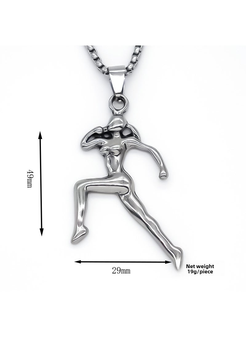 New Alloy Runner Pendant DIY Jewelry Accessories Silver