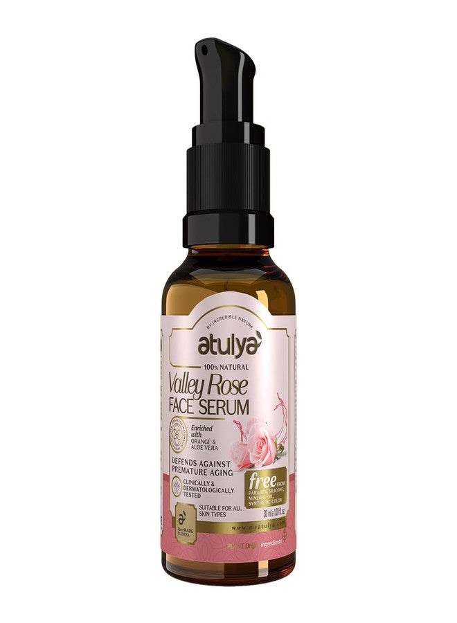 ATULYA Valley Rose Face Serum | Brightens and Softens Skin | Non-Greasy Hydration | Evens Skin Tone | Natural Radiance | Suitable for All Skin Types | 30ML - Image 2