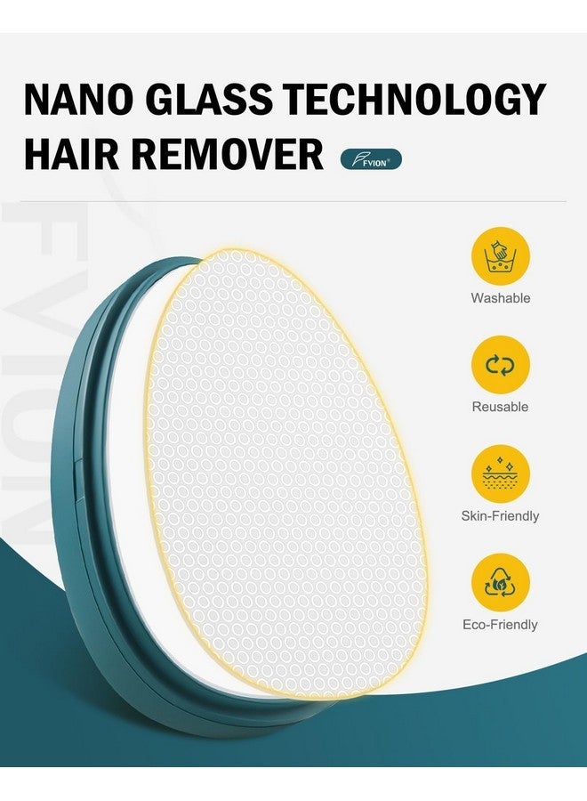 FVION Painless Glass Hair Eraser, Innovative Fine Grit Crystal Body Hair Shaver For Smooth Skin, Effortless Hair Removal Tool (Green)  - Image 5
