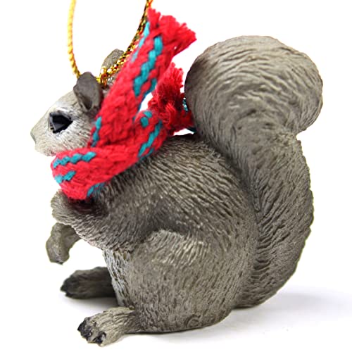 Conversation Concepts Squirrel Tiny Miniature One Christmas Ornament Gray - Delightful! - Image 3