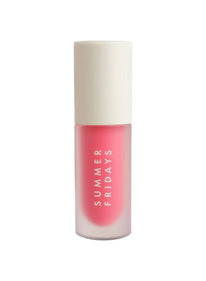 سامر فرايدايز زيت شفاه Summer Fridays Dream Pink Cloud 4.5 مل | زيت شفاه مرطب ولامع - Image 1