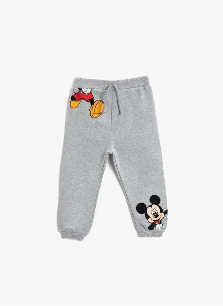 KOTON Mickey Mouse Printed Jogger Sweatpants Licensed