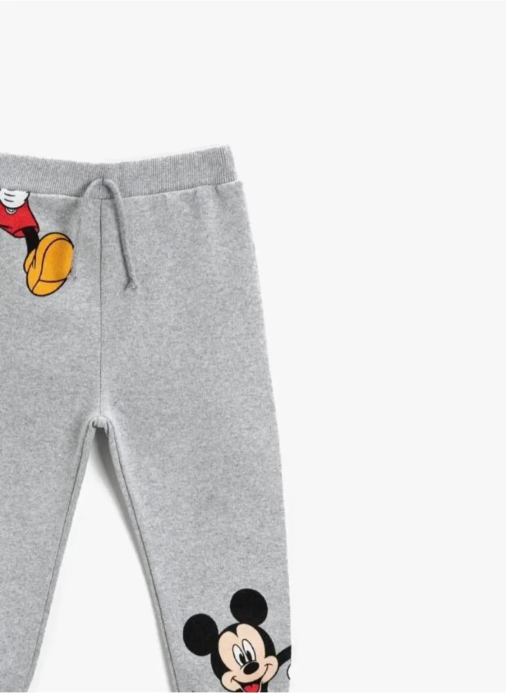 KOTON Mickey Mouse Printed Jogger Sweatpants Licensed