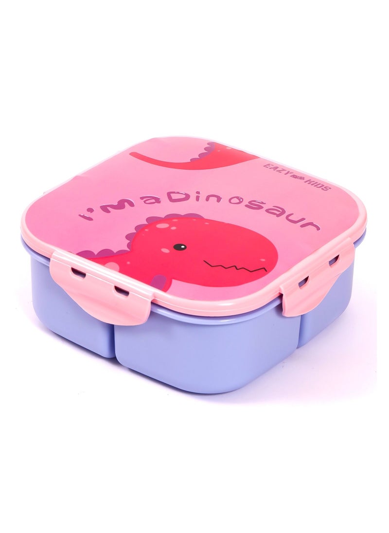 Eazy Kids Eazy Kids Lunch Box and Water Bottle With Bag-Dino Pink  - Image 4