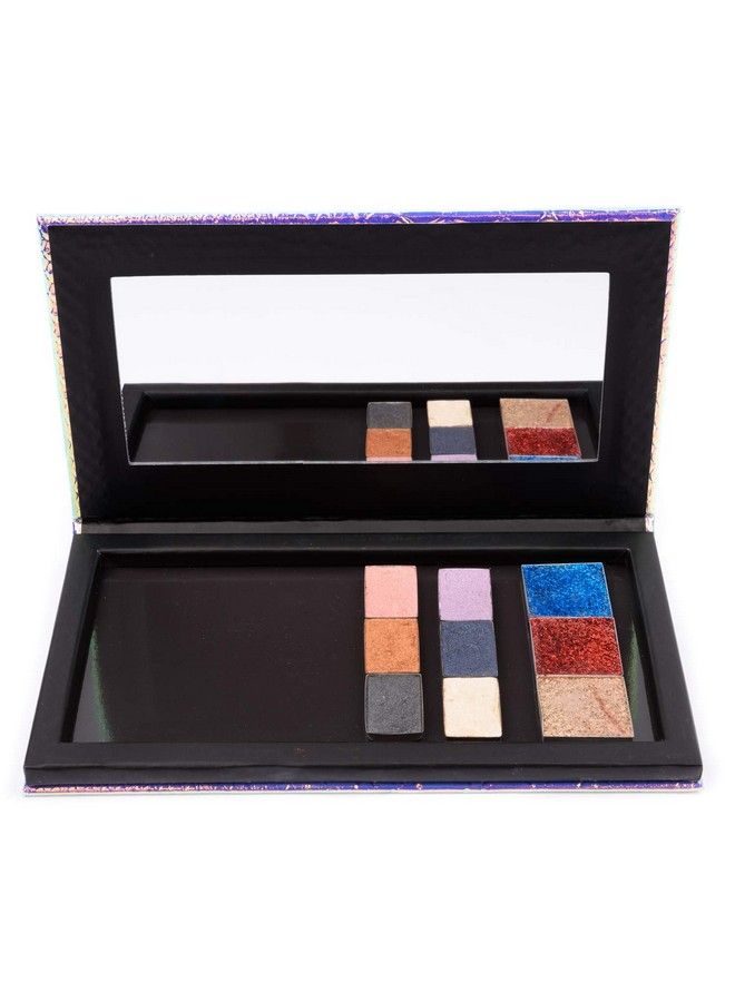 Allwon Magnetic Palette Mermaid Empty Makeup Palette With Mirror And 20Pcs Adhesive Empty Palette Metal Stickers For Eyeshadow Lipstick Blush Powder - Image 5