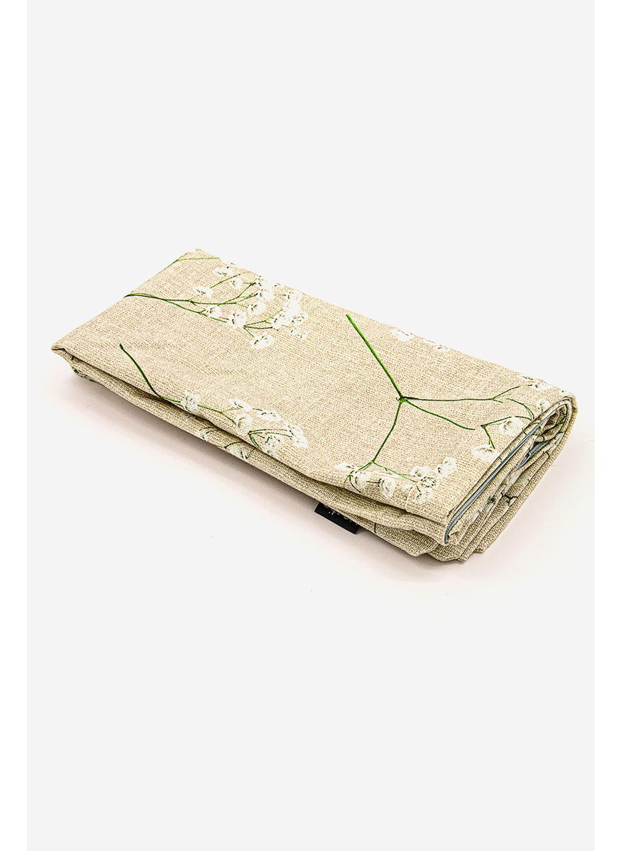 Vestio Textiling 1 Piece Printed Pillow Cases 49 x 49 cm, Beige  - Image 3