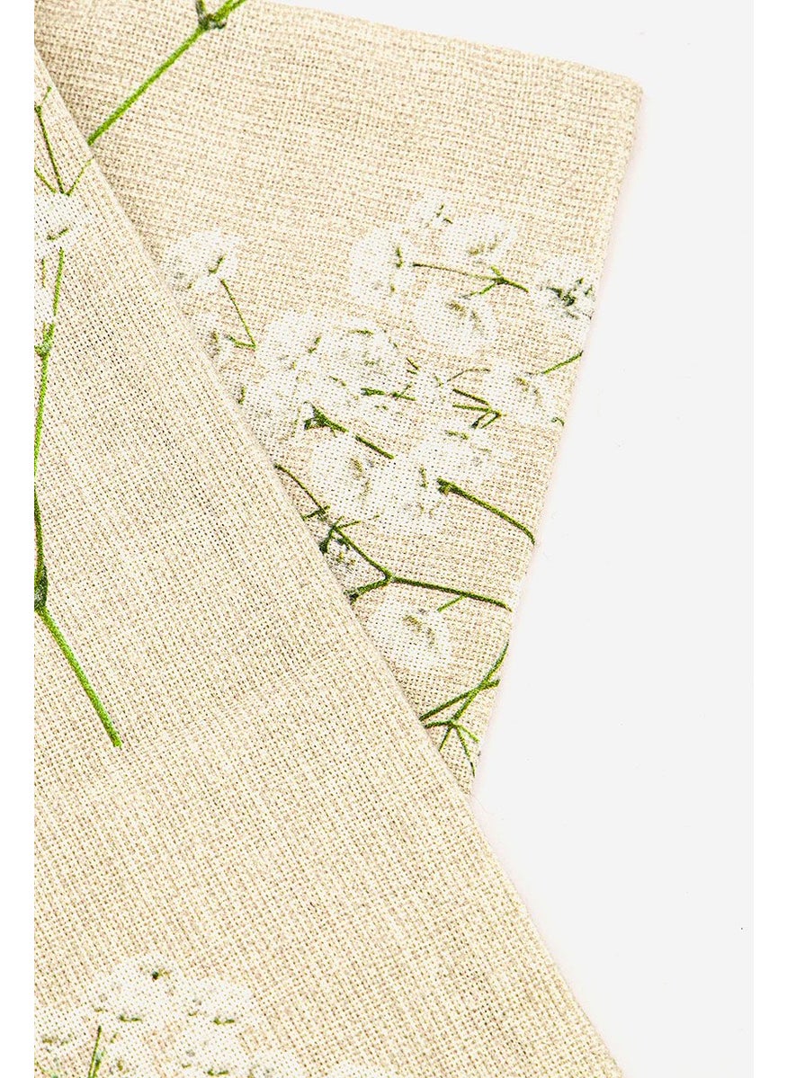 Vestio Textiling 1 Piece Printed Pillow Cases 49 x 49 cm, Beige  - Image 2