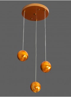 UCANDLE Ceiling light chandelier with 3 golden pendants from Yocandel  - Image 1