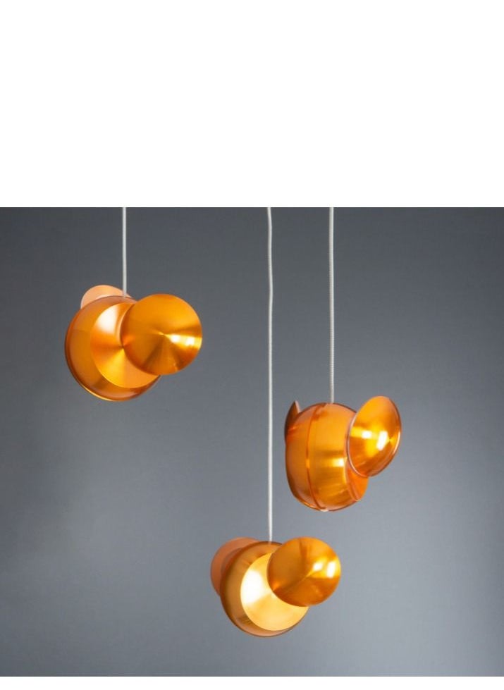 UCANDLE - Ceiling light chandelier with 3 golden pendants from Yocandel - Image 1