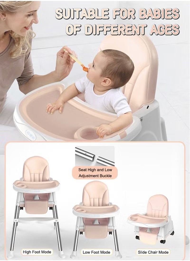 Versatile 3 In 1 Portable Adjustable Baby High Dining Chair With Detachable Tray And Wheels - pzsku/ZDDB8D429903F23FDA76AZ/45/_/1733908753/011dd216-e802-48fd-bfde-49d41e3967ac