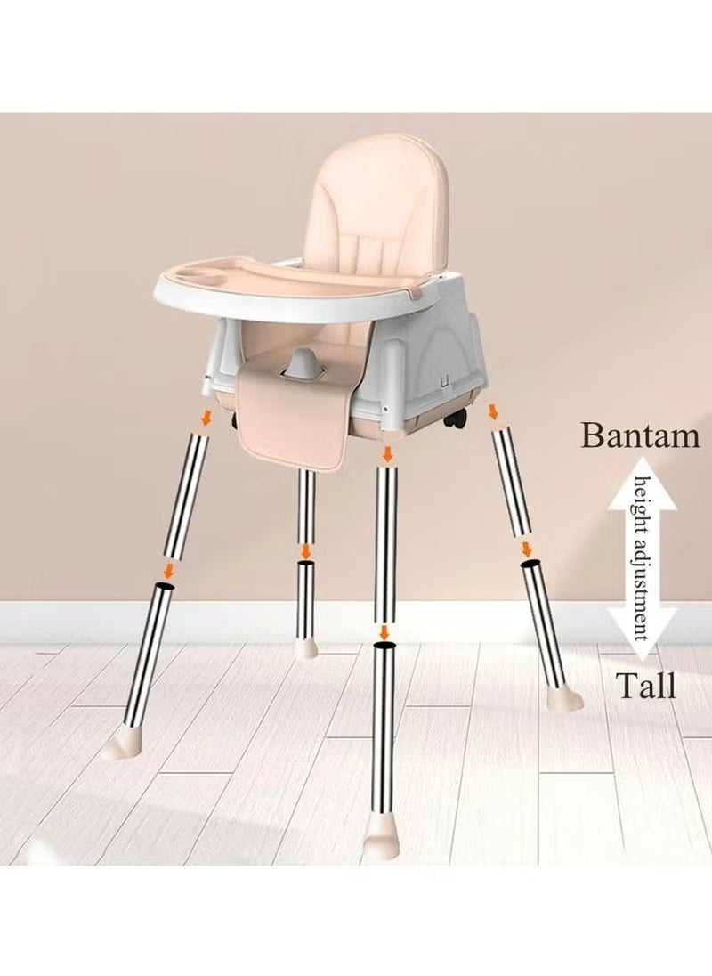 Versatile 3 In 1 Portable Adjustable Baby High Dining Chair With Detachable Tray And Wheels - pzsku/ZDDB8D429903F23FDA76AZ/45/_/1733908764/c6489bd3-1cd2-485a-a88f-a3eb67e3b011