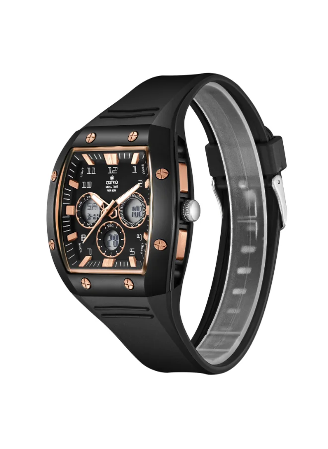 ASTRO Kids Analog-Digital Black Dial Watch - A24806-PPBBK