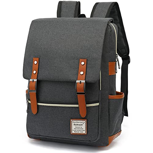 UGRACE Slim Business Laptop Backpack Casual Daypacks College Shoulder Bag for Men Women, Tear Resistant Unique Travelling Backpack Fits up to 15.6 Inch Laptop in ‎Charcoal Black - Image 2