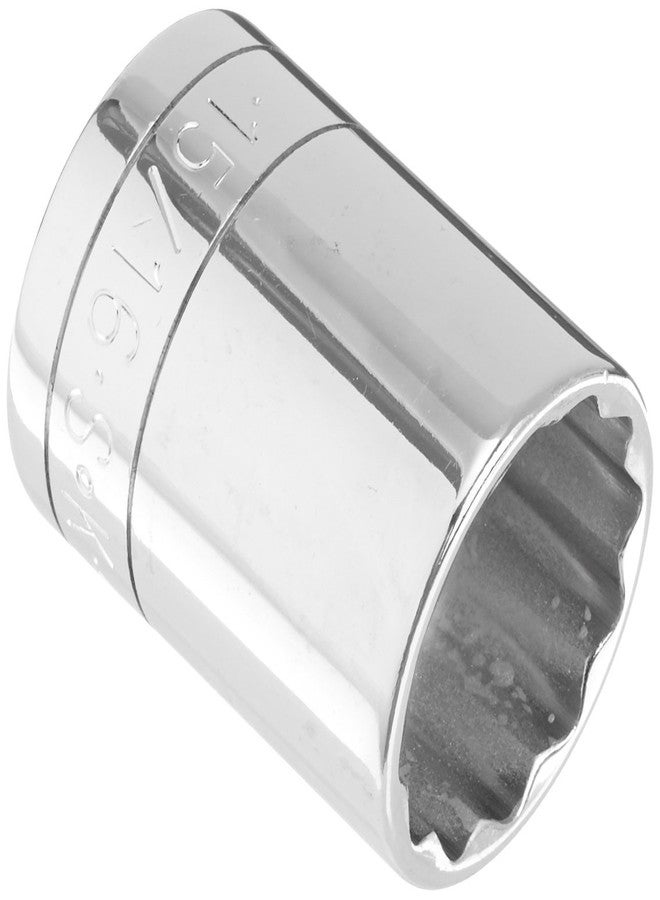 اس كي كي SK Tools USA محرك 1/2 بوصة، 15/16 بوصة، 12 نقطة، مقبس كروم قياسي | 40130 - Image 2