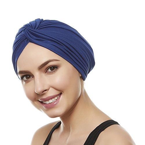 Beemo Women’s Swim Bathing Turban -Navy - Image 2