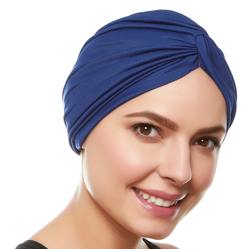 Beemo Women’s Swim Bathing Turban -Navy - Image 5