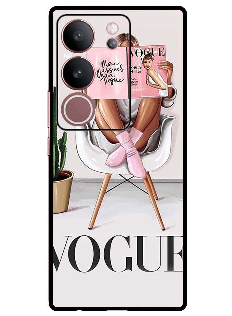 Theodor Protective Case Anti Scratch Shock Proof Bumper Cover For Vivo S17 - S17 Pro Vogue Art - Image 1