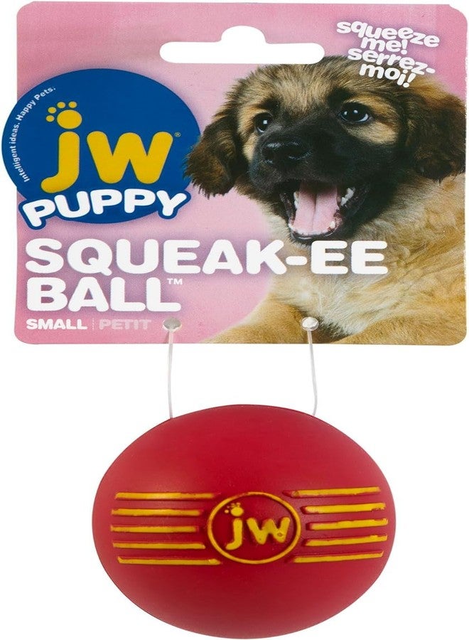 JW Pet Squeak Squeaker Dog & Puppy Fetch Chew Toy Small Ball 3 Pack - Image 1